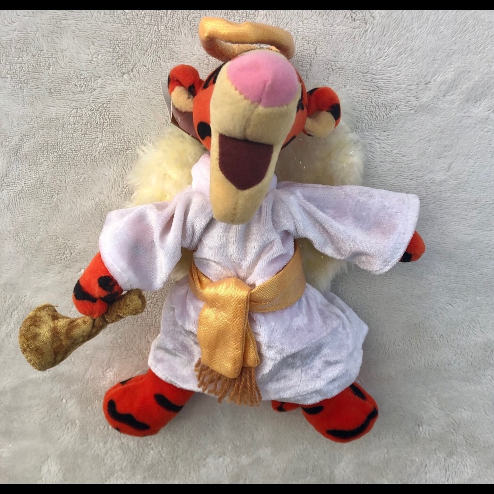 NEW Disney Tigger Plush Mini Bean Bag Choir Angel 9" Y2K